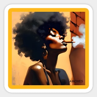 Cigar Lady 23 Sticker